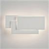 Dopa Dopastore Applique da Parete LED 12W Design Rettangolare Con Finitura In Vetro Lampada da Muro 3D Stile Moderno IP20 (Luce fredda 6500K)
