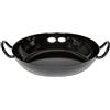 Riess, 0595-022 - Padella 16, classica, colore nero, diametro 16 cm, altezza 4,8 cm, smaltata, nero, a induzione
