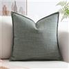 Artscope 1 Pezzi Lino Copricuscini Decorativo Federe 40x40cm, Grigio Scuro | Morbido Cuscini in Finto Lino per Domestica Soggiorno Camera da Letto Divano