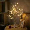 Songlypian Albero di Natale da 50,8 cm, 108 LED, filo di rame, luce bianca calda, alimentazione a batteria e USB, illuminazione per interni, decorazione per Natale, Pasqua, feste, compleanni
