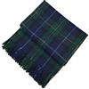 BRAW CLANS TARTANS Coperta morbida in tartan scozzese per viaggi in auto e roulotte - Coperta grande 178x152 cm - Scozzese a quadri, a scacchi, per interni, leggera per esterni, calda, per letto e divano, tappeto da