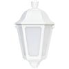 B·LED BARCELONA LED BarcelonaLED Fumagalli - Lampada da parete esterna IP55 in resina stile rustico classico bianco con attacco E27 per terrazza porta giardino
