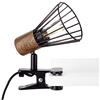 Brilliant lamp Manama clip lamp legno scuro/nero opaco | 1x D45, E14, 28W, adatto per proiettori a caduta (non inclusi) | Scala da A ++ a E | Con interruttore a cavo