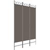 vidaXL Divisorio a 3 Pannelli Antracite 120x220 cm in Tessuto