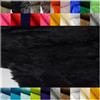 Fabrics-City nero pelliccia sintetica di orsetto morbida, finta a pelo corto, tessuto per cappotti, giacche e accessori fashion, morbido caldo, ideale donna, 4106