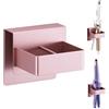 LOXSUN Supporto per Piastra Capelli, Porta asciugacapelli a Parete, Porta asciugacapelli Adesivo, Supporto per Piastra Capelli per bagni, saloni di Parrucchiere e vanità (Oro Rosa)