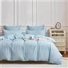 Gezu Copripiumino in cotone 240 x 260 blu, 100% cotone, morbido, traspirante
