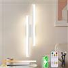 Dehobo LED Applique Ricaricabile da Parete Interno 50cm, 3000-6000K Bianco | 4400mAh Applique da Parete Interno Acrilico Moderno Dimmerabile, Lampada Da Parete, Adatta Per Soggiorni, Camere Da Letto