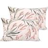 HOUSE ART LIFE Set di 2 Federe per cuscino 40x60 cm Federa cuscino letto cotone Copricuscini divano Morbido decorativo fodere con cerniera Decorazioni casa Fantasie colorate e varie