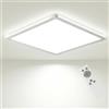 Bowfar Plafoniera Lampada da soffitto a LED, Classe di Efficienza A, 12W 2600LM Lampada da bagno con Telecomando, 3000K-6500K Impermeabile IP54 per Soggiorno Bagno Camera da letto CucinaØ30*2.5CM