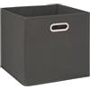5 five simply smart 5five - cestino in tessuto grigio mix n modul 31x31cm