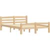 vidaXL Giroletto Senza Materasso 120x200 cm in Legno Massello di Pino