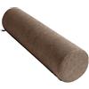Yekuhe Cuscino Cilindrico Memory Foam Personalizzabile - Federa Rimovibile e Lavabile con Cerniera per Sostegno Cervicale(Caffè,50x10cm)
