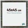 yd. Cornice 45x45 cm Blu Oro Fondente - Cornice in MDF Mura | Your Decoration, Vetro acrilico antiriflesso, Montaggio a parete, Adatta per foto, poster o puzzle, Made in Holland
