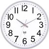 NESIFEE Orologio da parete radiocontrollato senza ticchettio, 30 cm, orologio da parete radio al quarzo, funzionamento a batteria, moderno, decorazione per ogni parete, argento