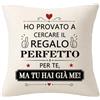 Bommex Fodere per cuscini per Donna e Uomo Regalo di compleanno e di Natale | Regalo divertente, regalo per la Festa della Mamma, regalo per la Festa del Papà, fodere per cuscini per lui o per lei