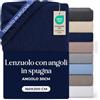 Dreamzie Lenzuolo Con Angoli Matrimoniale 160x200cm in Spugna - 80% Cotone, 20% Poliestere - Profondità 30 cm - Lenzuola una Piazza e Mezza Blu scuro - Oeko-Tex