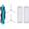 theoutlettablet Kit di accessori di ricambio per Xiaomi Robot Vacuum T12 - Ricambi Robot Aspirapolvere. Kit 1 Rullo Principale, 4 Spazzole Laterali e 2 Filtri Hepa