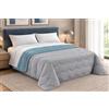 Tata Home Trapunta Invernale Tinta Unita Double Face Matrimoniale Imbottita 300 gr/mq Piumone Caldo Letto 2 Piazze 260x260 cm Made in Italy Bicolore Grigio Carta da Zucchero MOD. D