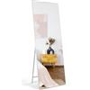 EXYGLO Specchio da Terra, Specchio da Parete, Specchio Lungo di 165x60cm,Adatto per Ambienti Domestici o Commerciali