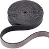 GORGECRAFT 12.5 mm Striscia di Cinturino in Pelle 2 m Pelle Grana Nera Avvolgere La Cintura Cavo Piatto su Un Lato per Collana Cintura Progetti di Artigianato Fai da Te Abbigliamento Realizzazione