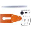 Zisemeil Piastra scanalata per fresatrice, base regolabile per la lavorazione del legno, frese circolari, 2-70 cm, con set di guide in alluminio