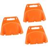 Uonlytech 3pezzi Gancio Per Tubo Da Giardino Supporto Muro Per Portagomma Struttura Robusta e Stabile Per Organizzazione Giardino e Irrigazione Facile Da Installare Colore Arancione
