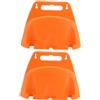 DOITOOL 2 Pz Portagomma a Parete Per Riporre i Tubi Rack Di Stoccaggio Del Tubo Supporto a Parete Per Tubo Flessibile Gancio Portagomma Gancio a Muro Per Tubo Flessibile Orange Plastica