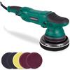 VONROC Lucidatrice Auto 1050W, Orbitale Doppia Azione 21mm, Velocità Variabile 1400-4800 RPM, Disco 150mm con Velcro, Soft Start, Cavo 4m - Per Lucidatura Auto, Barca e Rimozione Graffi - 7 dischi