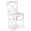 KONTE.DESIGN Set di 2 Sedie Tiburtina Bianco