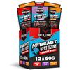 Jack Link's Beef Jerky Confezione Regalo - Pack da 12 (12 x 60 g) - Snack di carne premium - Idea regalo per uomo, papà, marito - Cesto regalo proteico - Snack high protein