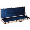 Gator CASES - Custodia Rigida per Basso Elettrico, Esterno in Iuta, Interno in Velluto Blu, Design Vintage, Chiusura con Serratura (GW-JM BASS)
