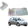 RAEM RICAMBI AUTO Set Pantina Parasole + Gancio Destro DX Adatto per GRANDE PUNTO e PUNTO EVO, colore BEIGE, Compatibile, Non Originale