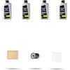 HOFFCAR Kit tagliando 3 FILTRI e 4L OLIO compatibile con Toyota Yaris III (XP13) 1.5 Hybrid 74kw 2012