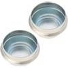 SG Store 2 Pezzi 40 Mm Parapolvere Coprimozzo Copertura Grasso Ruota Del Rimorchio Piastra Laminata A Freddo Zincata Adatta A Mozzi Del Rimorchio