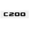 Generico 3D Auto Coda Lettera Adesivi Distintivo Compatibile Con Classe C C32 C36 C43 C55 C63 C180 C200 C220 C230 Auto Tronco Posteriore emblema(C200-Black)