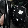 FortunateSweet Pellicola in vinile nero ad alta lucidità per auto, 300 cm, rimozione e installazione facili con design a rilascio delle bolle per uso fai da te (50 * 100)