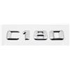 Generico 3D Auto Coda Lettera Adesivi Distintivo Compatibile Con Classe C C32 C36 C43 C55 C63 C180 C200 C220 C230 Auto Tronco Posteriore emblema(C180-Silver)