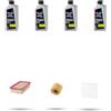 HOFFCAR Kit tagliando 3 FILTRI e 4L OLIO compatibile con Toyota Yaris III (XP13) 1.4 D-4D 66kw 2011