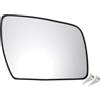 QUARKZMAN Vetro Specchio Retrovisore DX Riscaldato per Kia Soul 09-13 1pc | Vetro Reale, Bianco, 20.2 Cm Diagonale, OE 876212K020, PIN 2, Regolazione Elettrica, Include Piastra Supporto.