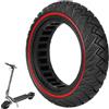VOLOHAS Pneumatici completi 250 x 64 per Xiaomi 4 Ultra, Navee S65, Navee S65C, scooter elettrico 250 x 64 fuoristrada, pneumatici solidi da 10 pollici, pneumatici in gomma piena, accessori (rosso, 1