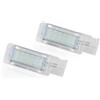 PACSCI Per VW Per Golf 5/6/7 Plus Polo Per Scirocco Passat B6 B7 B8 CC Tiguan Jetta Caddy Tourage Sharan EOS 2 Pezzi LED Interni Luce Vano Piedi LED Luci targa