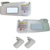 RAEM RICAMBI AUTO Kit Coppia Alette Parasole Destra e Sinistra con 2 Ganci per GRANDE PUNTO e PUNTO EVO dal 2005 al 2018 - Compatibile, Non Originale