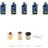HOFFCAR Kit tagliando 4 FILTRI e 5L OLIO compatibile con Opel Astra K 1.6 CDTI 118kw 2015