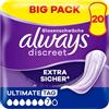 Always Discreet Ultimate Tag - Inserti per incontinenza da donna, 20 pezzi