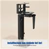 Supporto case PC da scrivania, senza fori, sospeso, fissaggio laterale