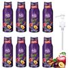FruttaMax Sciroppo a Mela, Prugna e Cannella | Meno Zucchero | 60% Frutta Vera | Compatibile con Gasatori - 8 x 500ml