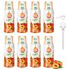 FruttaMax Sciroppo alla Pesca | Meno Zucchero | 60% Frutta Vera | Compatibile con Gasatori - 8 x 500ml