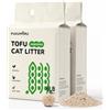 FUKUMARU Lettiera per Gatti al Tofu-12Lb, Senza Profumo, Agglomerante Istantaneo, Anti Odore, Zero Polvere, Pellet Vegetali Naturali e Smaltibili nel WC, Adatta a Gatti Sterilizzati e Sensibili.