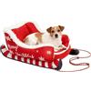 Generico Cuccia Per Cani A Tema Natalizio,con Base Antiscivolo e Termico - Cuccia Morbida per Cani,Per Utilizzo Invernale Per Cuccioli E Animali Da Interno Ed Esterno Per Auto Divano E Gabbia